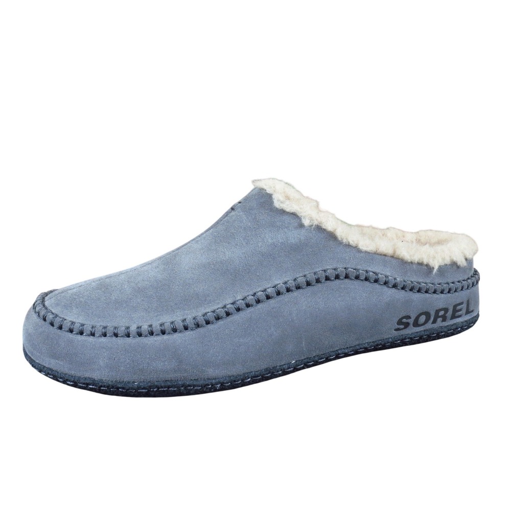 Sorel Falcon Ridge II Mens Slipper Size 13 Indoor Outdoor Quarry Grey Suede